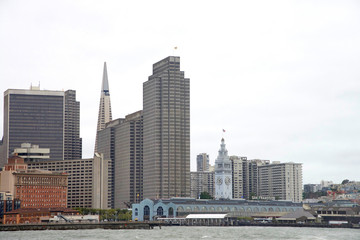Downtown San Francisco, financial district. Known for its ethnic diversity, San Francisco has one of the country's highest concentrations of new immigrants.