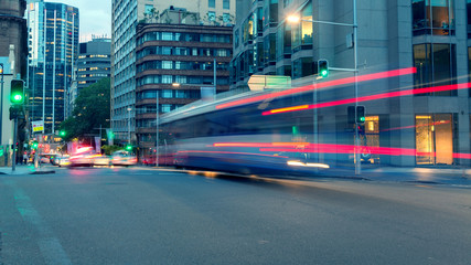 Obraz premium Transport miejski w Sydney w Australii