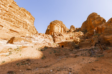 Views of the Lost City of Petra.