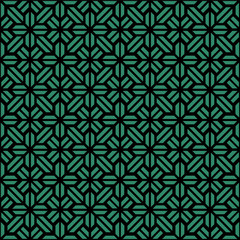 Antique seamless green background geometry cross check