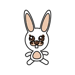 Fototapeta na wymiar drawing rabbit animal character vector illustration eps 10