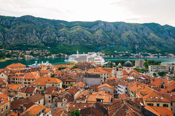 Naklejka na ściany i meble The old town of Kotor in Montenegro
