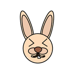 cute rabbit drawing animal vector illustration eps 10