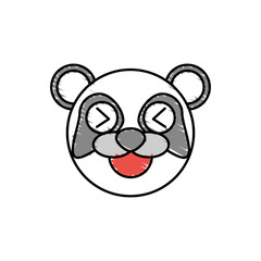 Naklejka premium cute panda drawing animal vector illustration eps 10