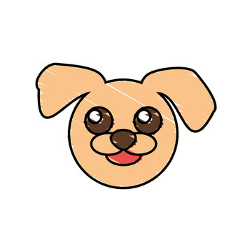 cute dog drawing animal vector illustration eps 10