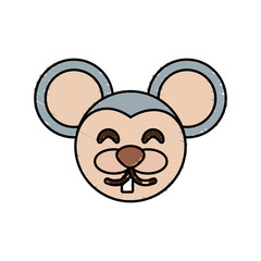 cute mouse drawing animal vector illustration eps 10