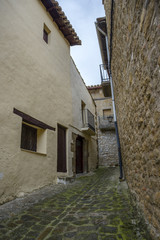 Traditional architecture in Sos del Rey Catolico. It is a historic town and municipality in the province of Zaragoza, Aragon, eastern Spain. 