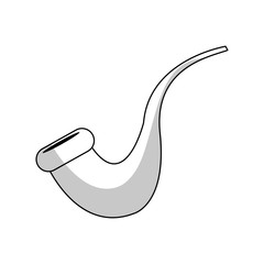 pipe icon over white background. vector illustration