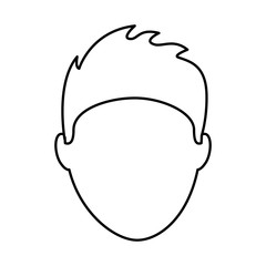 head man avatar icon vector illustration design