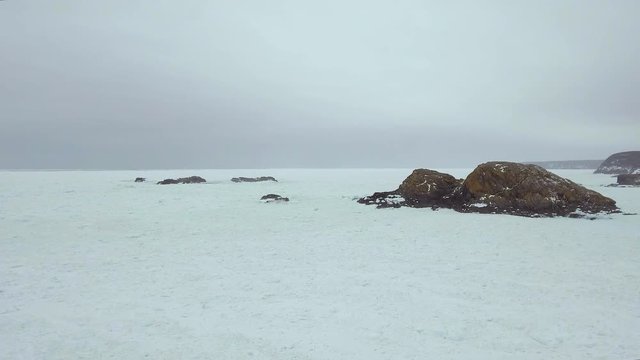 Cape St. Francis Sea Ice In Newfoundland