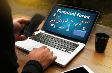 Financial forex Stock market, financial, business Candle stick graph chart