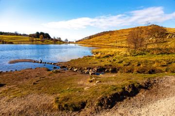 Fototapeta na wymiar Landscape around Dalsnuten in Rogaland, Norway.