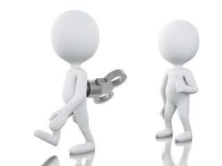 3d White people winding up by another