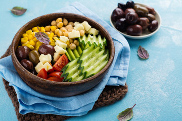 Raw food diet or clean eating concept