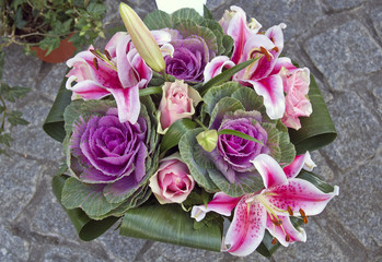 a bouquet of cabbage