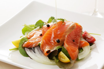 サーモン マリネ　Marinated salmon