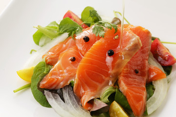 サーモン マリネ　Marinated salmon