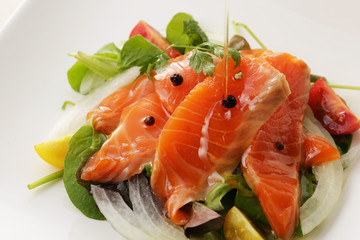 サーモン マリネ　Marinated salmon