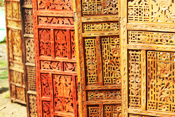decorative wooden partition