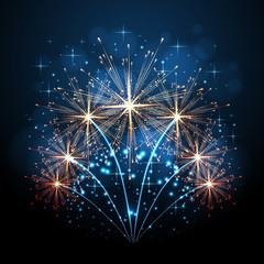 Vector holiday firework