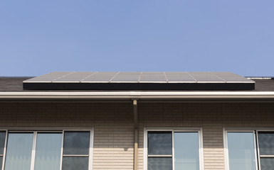 Fototapeta premium Solar panel on a roof house