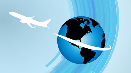 Fototapeta premium Vector illustration of the globe.