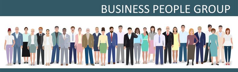 Business group, vector illustration