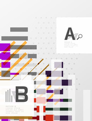 Abstract geometrical texture with infographic options