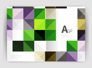 Square annual report brochure a4 print template