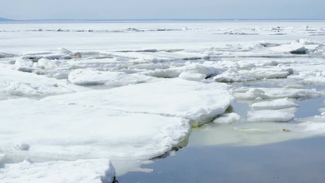 Melting Ice River Timelapse