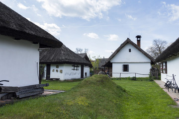 Traditional Hungarian village houses