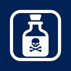 Poison flask icon - Illustration