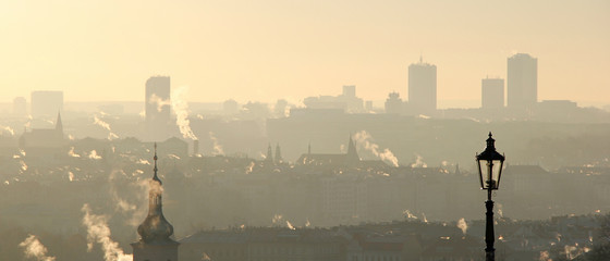 Winter morning in Prague