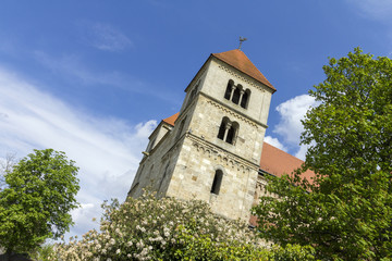 Fototapeta premium Romanesque church in Ócsa, Hungary