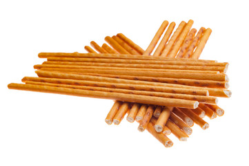 crispy straws on a white background