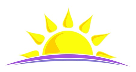 Logo sun and sea. 