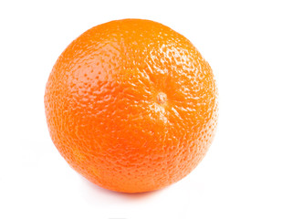 Fresh orange isolated on white background