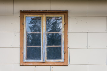 An old window of an old farm house
