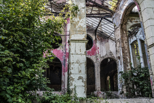 Abandoned Castle Spitzer in Beocin, Serbia
