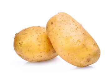 Potato isolated on white background.