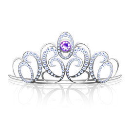 Colored Diadem Realistic © Macrovector