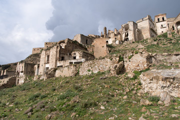 Fototapeta premium Ruins of Craco, Basilicata region, Italy&nbsp;