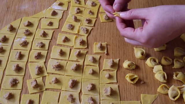 handmade italian tortellini