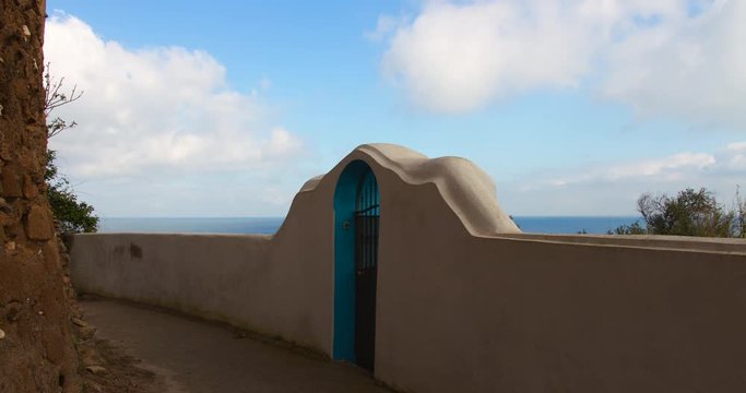 Time lapse of Procida Island during morning time in Naples, Italy.