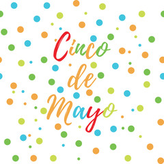 Greeting card of the Cinco de Mayo Day