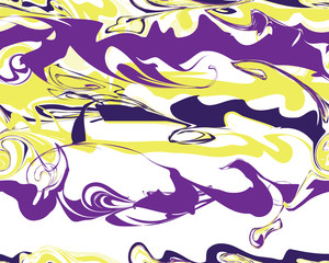 Mardi Gras seamless line marble pattern, Vector illustration