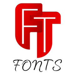 Fonts logo creation