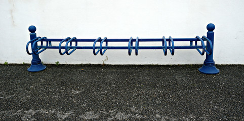 Bicycle rack blue