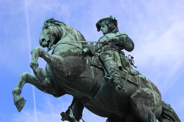 Prinz Eugen: das ber&uuml;hmte Denkmal am Heldenplatz in Wien