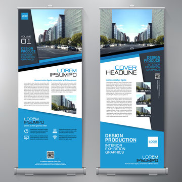 Business Roll Up. Standee Design. Banner Template.
